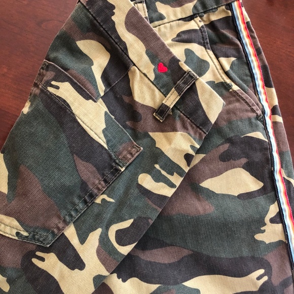 Sundry Camo Cotton Twill Zip Crop Jogger SIZE 27 - Picture 8 of 8